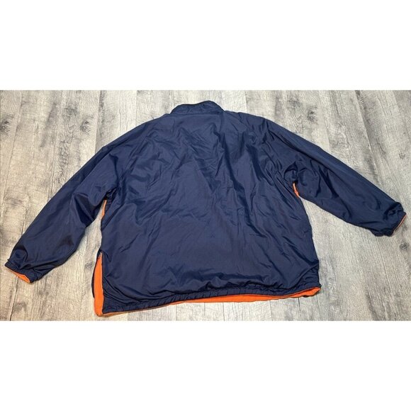 Auburn Tigers Jacket Mens 2XL Reversible‎ Nylon Fleece Pullover Pro Player Y2K - Picture 9 of 13